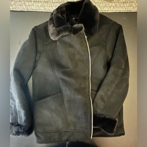 Suede and fur coat!!